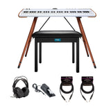 Arturia Astrolab Avant-Garde 61-Note Semi-Weighted Stage Keyboard (White) Bundle