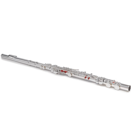 Silber & Co. C Flute (Silver) with 16 Closed Keys and Carrying Case - 3