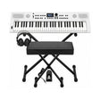 Roland GO:KEYS 5 White Keyboard with Stand, Bench, Pedal, and Headphones - 1