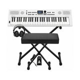 Roland GO:KEYS 5 White Keyboard with Stand, Bench, Pedal, and Headphones - 1