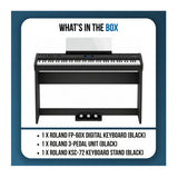 Roland FP-60X 88-Key Digital Piano Bundle with Stand and 3-Pedal Unit (Black) - 8
