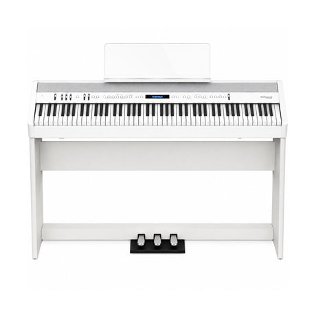 Roland FP-60X 88-Key Digital Piano Bundle with Stand and 3-Pedal Unit (White) - 1