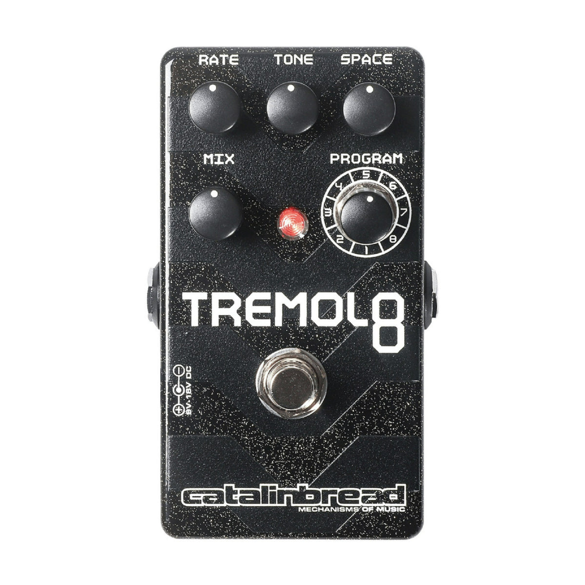 Catalinbread Tremolo 8 Guitar Effects Pedal with 9V DC Center Negative Power Supply (Black)