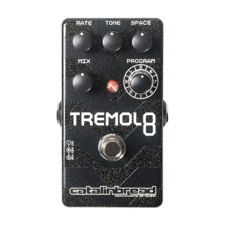 Catalinbread Tremolo 8 Guitar Effects Pedal with 9V DC Center Negative Power Supply (Black)