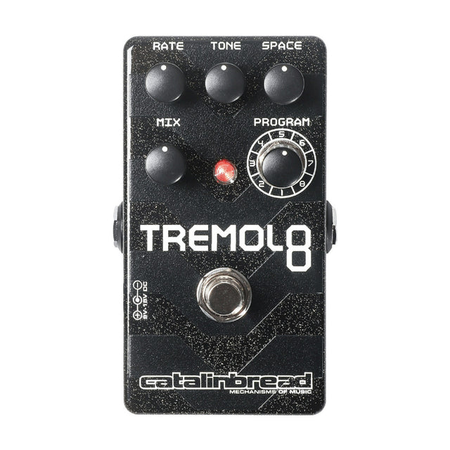 Catalinbread Tremolo 8 Guitar Effects Pedal with 9V DC Center Negative Power Supply (Black)