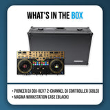 Pioneer DJ DDJ-REV7 Professional DJ Controller (Gold) Bundle with Magma Case