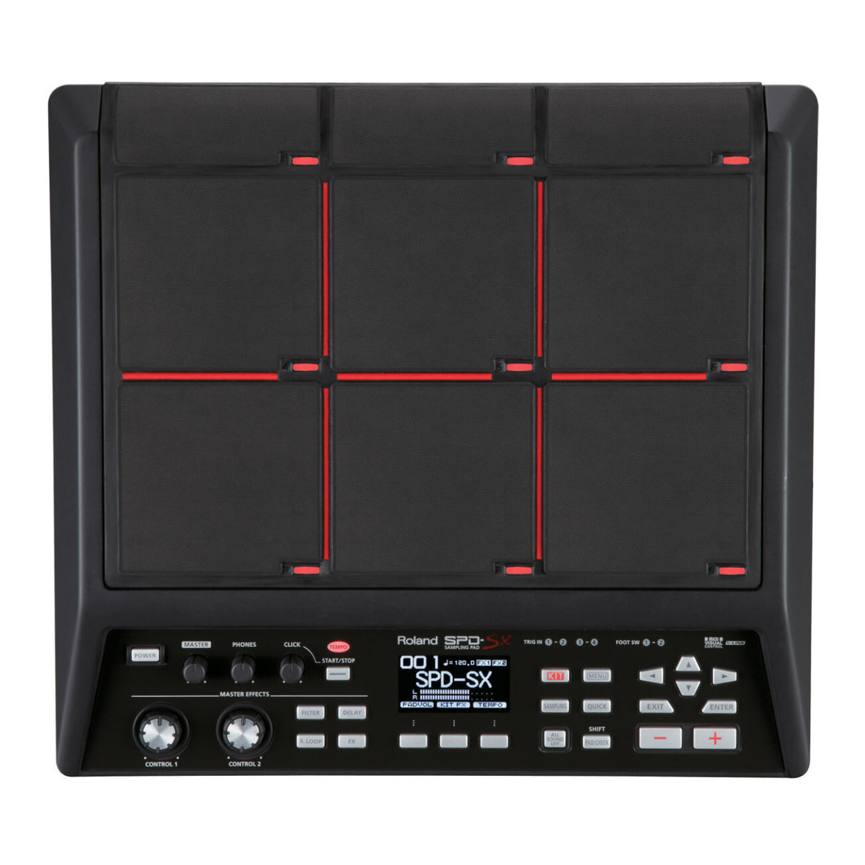 Roland SPD-SX Velocity-Sensitive Sampling Pad with 16GB Internal Memory (Black)