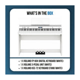 Roland FP-60X 88-Key Digital Piano Bundle with Stand and 3-Pedal Unit (White) - 8