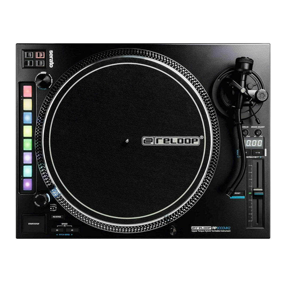 Reloop RP-8000 MK2 Advanced Hybrid Torque Turntable with Amplifier System  - 3