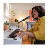 Roland GO:KEYS 5 White Keyboard with Stand, Bench, Pedal, and Headphones - 6