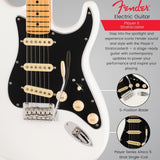Fender Player II Stratocaster 6-String Electric Guitar with Maple Fingerboard (Polar White)