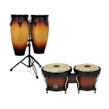 Latin Percussion City 10in, 11in Congas and 6in, 7in Bongos (Vintage Sunburst) - 1
