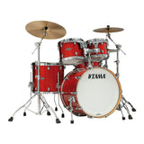 TAMA Starclassic Walnut/Birch 4-Piece Shell Pack w/ 22-Inch Bass Drum (Garnet Red Sparkle, Carton A) - 1