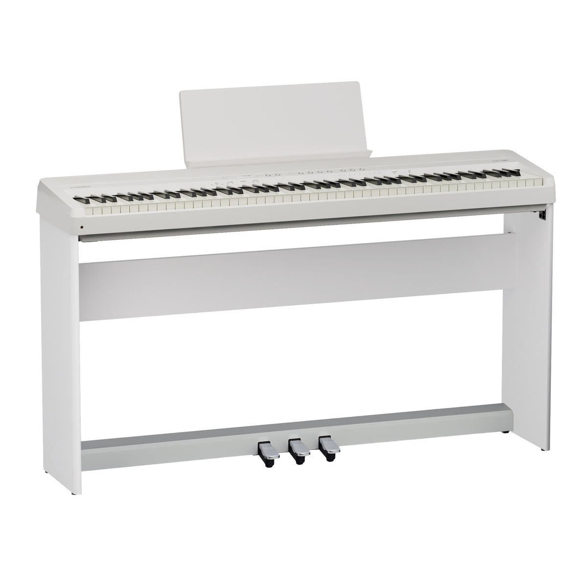 Roland FP-40 88-Key Digital Piano (White) Bundle with Stand and Pedal Unit - 1