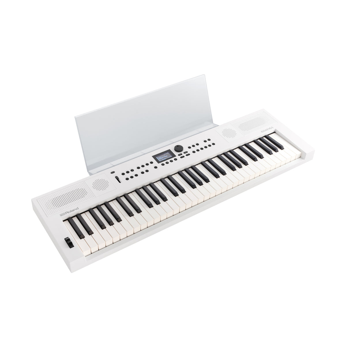 Roland GO:KEYS 5 White Keyboard with Stand, Bench, Pedal, and Headphones - 3