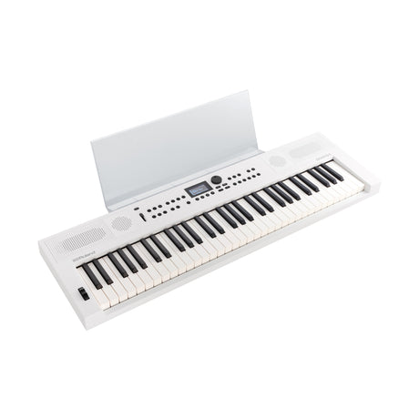 Roland GO:KEYS 5 White Keyboard with Stand, Bench, Pedal, and Headphones - 3