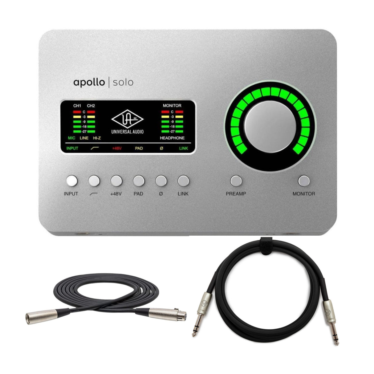 Universal Audio APLS-HE Apollo Solo Recording Interface. Heritage Edition Bundle