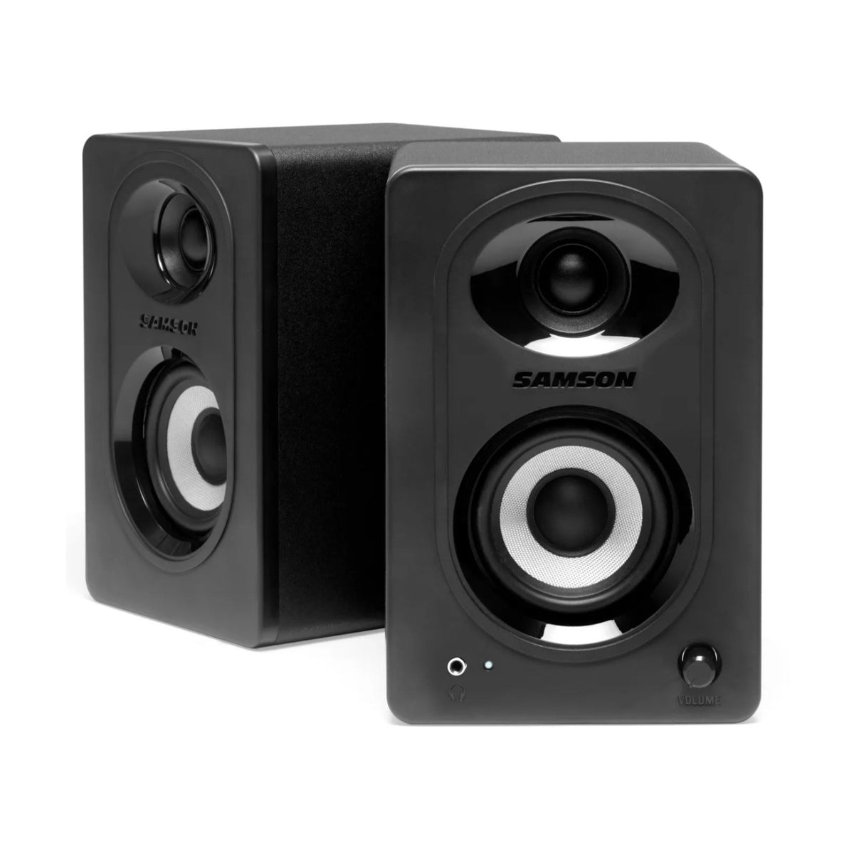 Samson MediaOne M30BT 3-Inch Powered Bluetooth Studio 20W Monitors (Pair, Black)