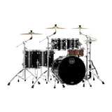 Mapex Saturn Evolution Workhorse Birch/Walnut 5-Piece Drum Shell Pack (Piano Black) - 1