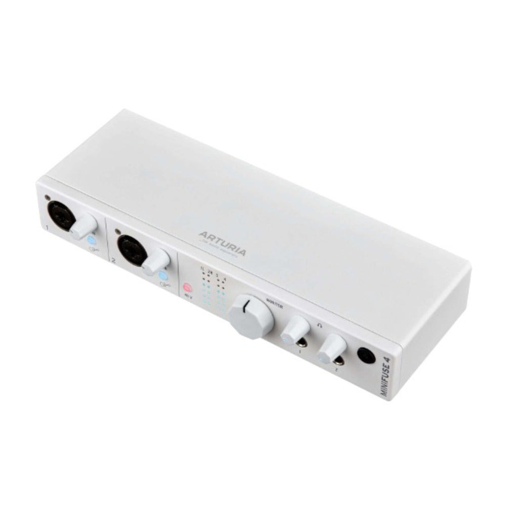 Arturia MiniFuse 4 Portable Audio/MIDI Interface USB Type-C Connectivity (White)