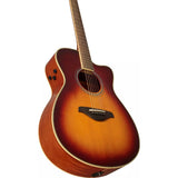 Yamaha FGC-TA-BS TransAcoustic Cutaway 6-String Concert Guitar (Brown Sunburst, Right-Handed)