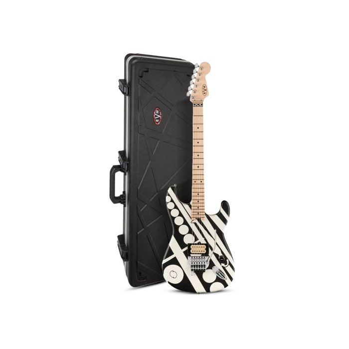 EVH Striped Electric Guitar (Satin Crop Circled) with EVH Hardshell Case EVH Striped Electric Guitar (Satin Crop Circled) with EVH Hardshell Case