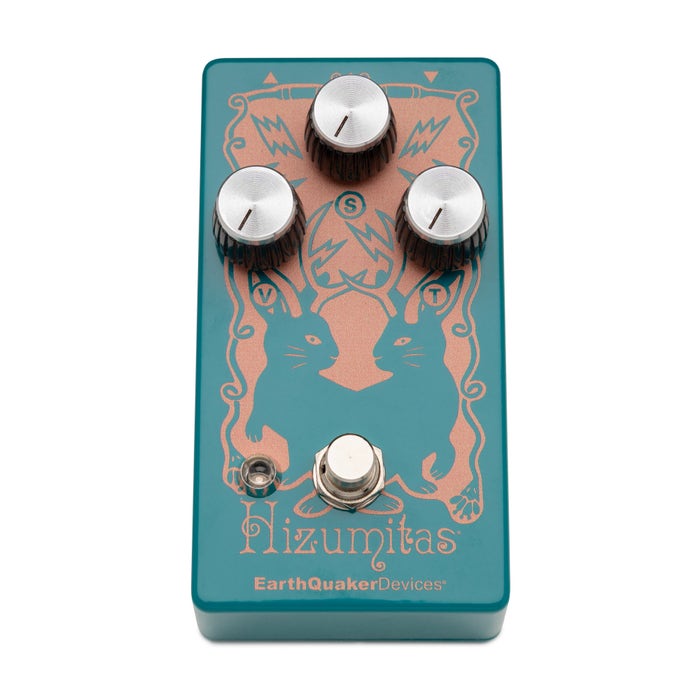EarthQuaker Devices Hizumitas Fuzz Sustainer Pedal with Tone Control (Water Blue) - 1 EarthQuaker Devices Hizumitas Fuzz Sustainer Pedal with Tone Control (Water Blue) - 1