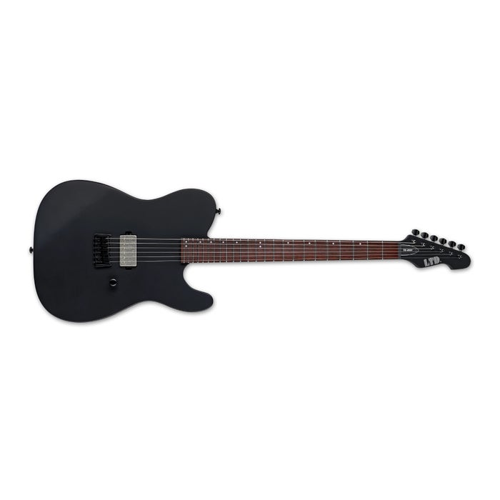 ESP LTD TE-201 with LTD Fixed Bridge and String-Thru-Body (Black Satin) -1 ESP LTD TE-201 with LTD Fixed Bridge and String-Thru-Body (Black Satin) -1