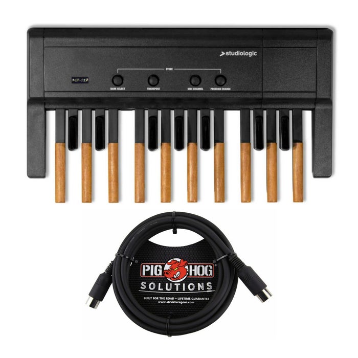 Studiologic MP-117 MIDI Controller Pedal Board with PigHog 10ft MIDI Cable Studiologic MP-117 MIDI Controller Pedal Board with PigHog 10ft MIDI Cable