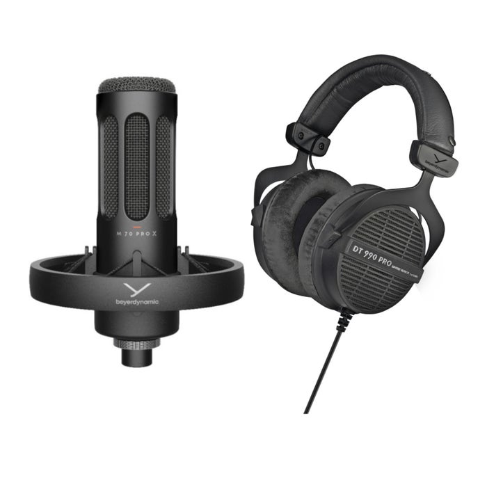 Beyerdynamic DT 990 PRO Studio Headphones (Ninja Black, Limited Edition) with Microphone bundle Beyerdynamic DT 990 PRO Studio Headphones (Ninja Black, Limited Edition) with Microphone bundle