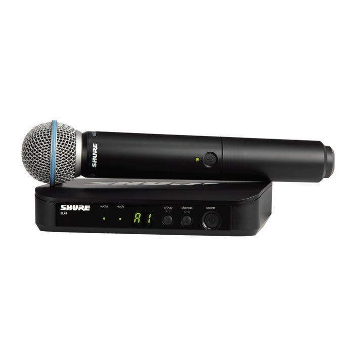 Shure BLX24/B58 10 mW Wireless Handheld Microphone System with Beta 58A and H10 Band Shure BLX24/B58 10 mW Wireless Handheld Microphone System with Beta 58A and H10 Band