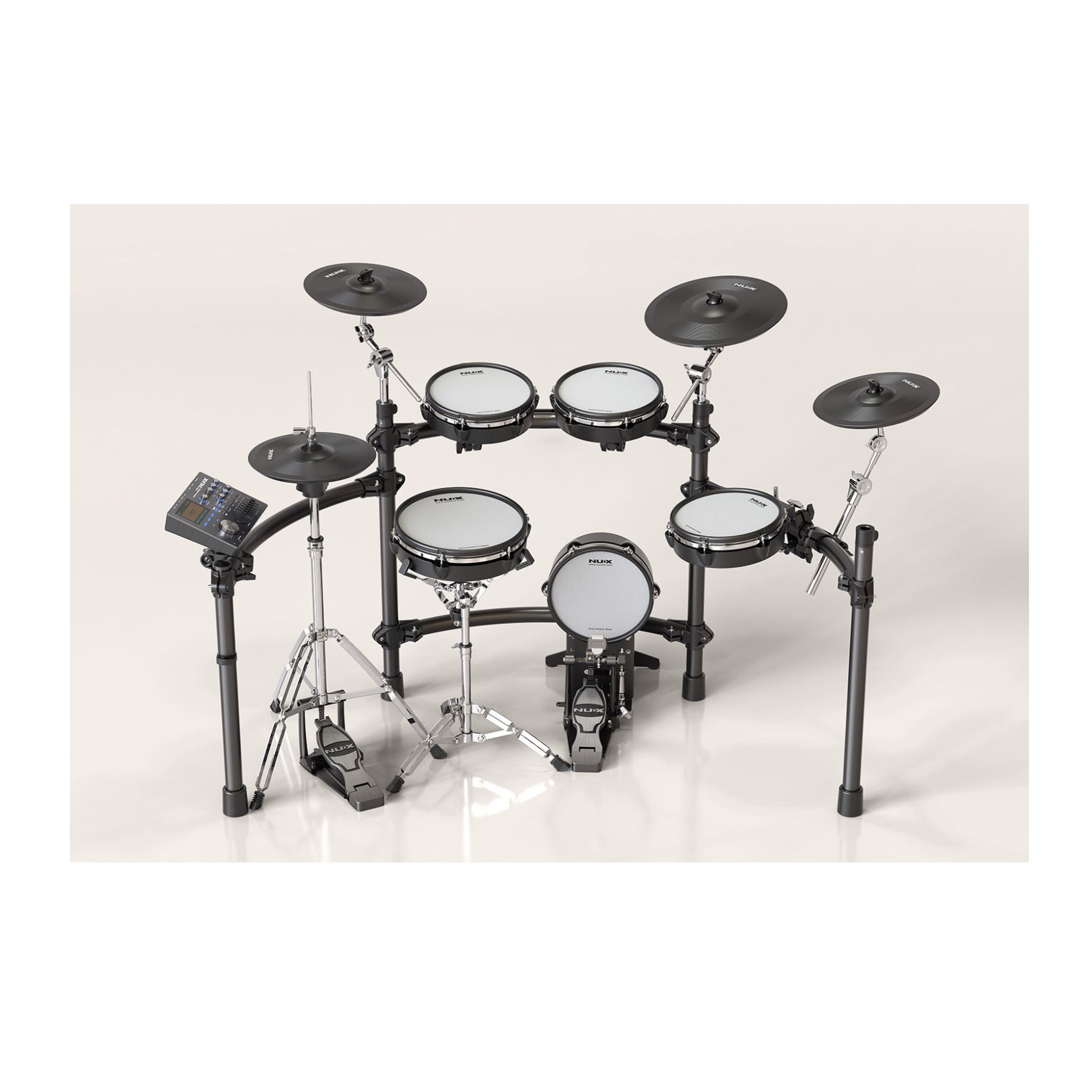 NUX DM 8 All Remo Mesh Head Digital Drum Kit NUX DM8 Focus Pro Audio