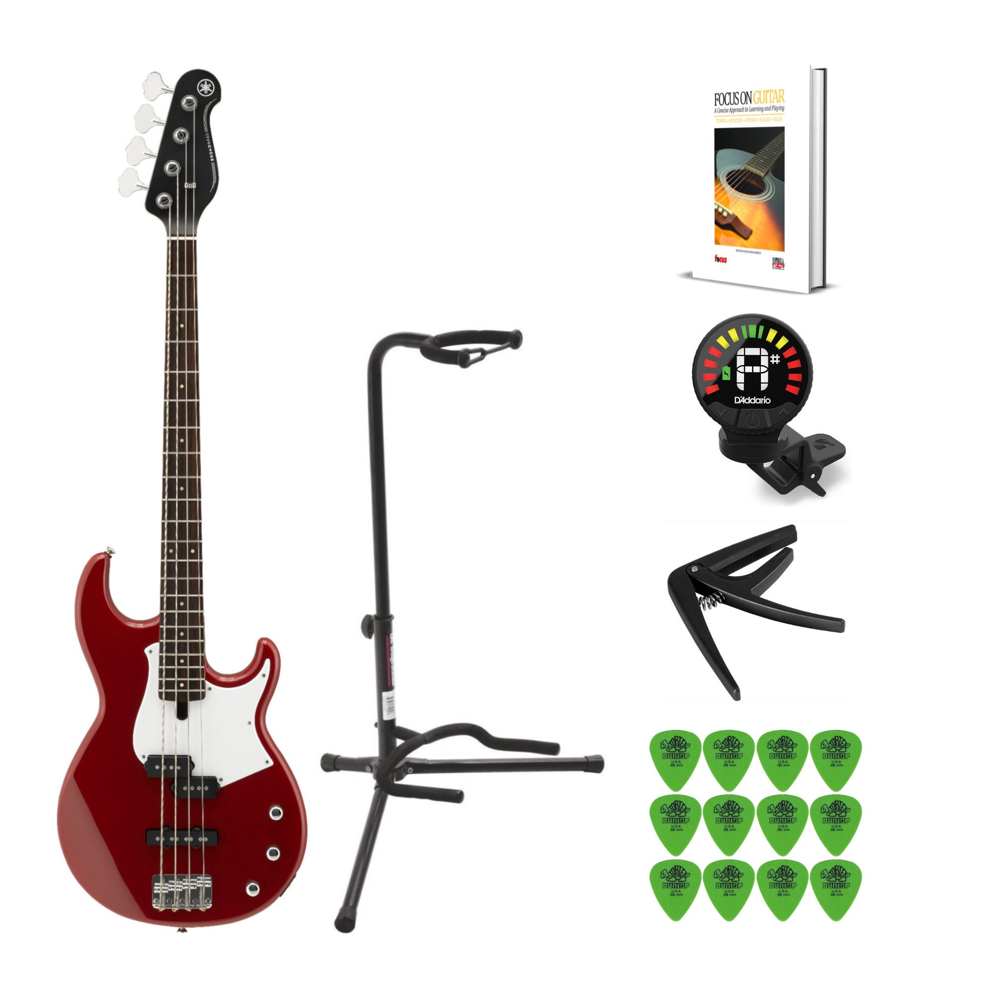 amaha BB234 4-String Electric Bass Guitar (Raspberry Red