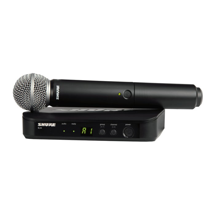 Shure BLX24/SM58 J11 Frequency Band Simple Setup Wireless Microphone System (Black) Shure BLX24/SM58 J11 Frequency Band Simple Setup Wireless Microphone System (Black)