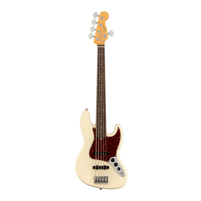 Fender American Professional II Jazz Bass Guitar V (Rosewood Fingerboard, Olympic White) Fender American Professional II Jazz Bass Guitar V (Rosewood Fingerboard, Olympic White)