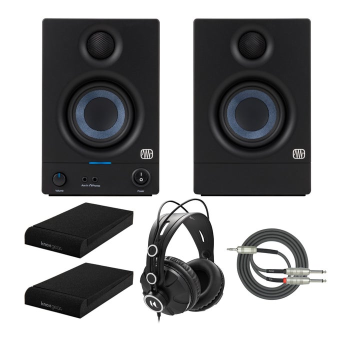 Presonus Eris-E3.5 Monitor with Knox Gear Isolation Pads and Studio Headphone Presonus Eris-E3.5 Monitor with Knox Gear Isolation Pads and Studio Headphone