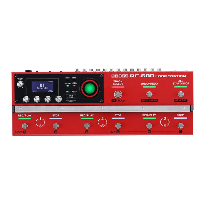 BOSS RC-600 Nine Footswitches Control 49 Input FX and 53 Track FX Loop Station Looper Pedal BOSS RC-600 Nine Footswitches Control 49 Input FX and 53 Track FX Loop Station Looper Pedal