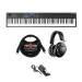 Arturia KeyLab Essential 88 Keyboard Controller (Black) with ATH-M20xBT Headphones (Black), Sustain Pedal, and Cable