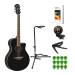 Yamaha APX600BL Thinline Acoustic-Electric Guitar (Black) w/ Accessory Bundle-08c19d22044bab02.jpg