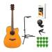 Yamaha Vintage Tint Acoustic Guitar with Accessory Bundle-472138ba3cff6ef6.jpg