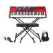 Nord Electro 6D 61 Key Semi-Weighted Action Keyboard with Knox Keyboard Stand, Bench, Sustain Pedal and Headphones