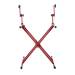 Gator Frameworks GFW-KEY-5100XRED Deluxe Two Tier X Frame Stable Keyboard Stand (Bright Red Finish)