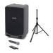 Samson Expedition XP106W Rechargeable Bluetooth PA System with Wireless Microphone and Knox Air Cushioned Speaker Stand