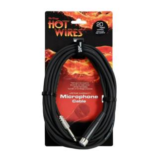 On Stage Hot Wires Durable Flexible 20 Feet PVC Jacket XLR to QTR Cable with Nickel-Plated Connector