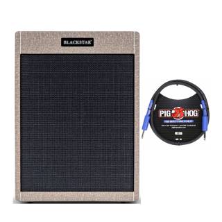 Blackstar St.James Vertical 140W 2x12 inch Cabinet (Fawn) with Speaker Cable (3ft)