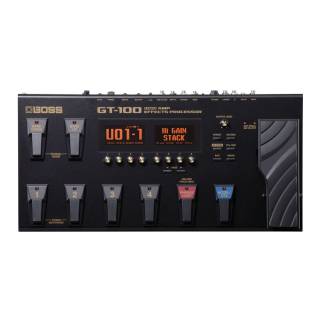 BOSS GT-100 Guitar Multi-Effects Pedal with A/B Channel Divider Function and Tone Central