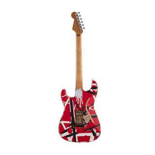 EVH Striped Series Frankenstein Frankie 6-String Electric Guitar (Red with Black Stripes Relic)-3104254d7f6819cd.jpg