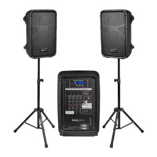 Knox Gear 10" Active Loudspeakers Combo Set with USB, SD and Bluetooth