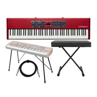 Nord Piano 5 88-Key Digital Piano Bundle with Nord Keyboard Stand, Knox Gear Adjustable Bench, and 2x6ft' 1/4" TRS Cable