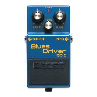 BOSS BD-2 Blues Driver Guitar Effects Pedal with Level Knob, Tone Knob, and Gain Knob